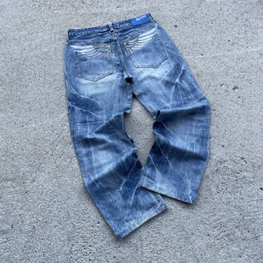 Jeans BIG TRAIN, denim loose fit, taglia M