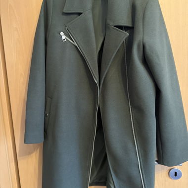 Cappotto Verde Oliva con Cerniera