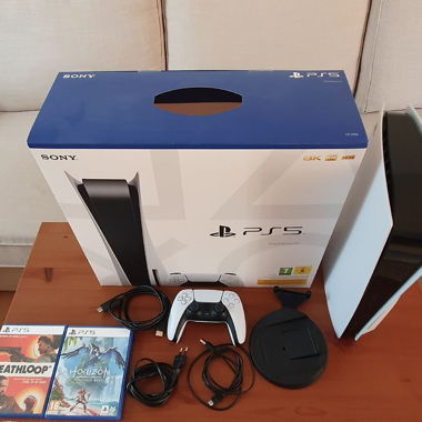 PlayStation 5 Disc Edition mit Zubehör und Games