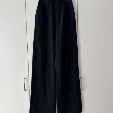 Schwarze Wide-Leg-Hose