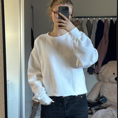 White Crewneck Sweater