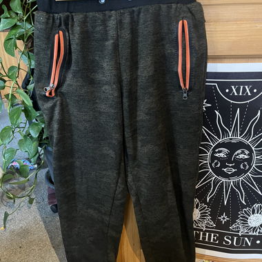 Accanto Jogginghose S grau mit Reissverschlüssen