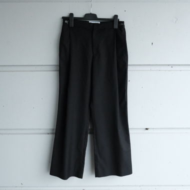 Schwarze Wide-Leg-Hosen