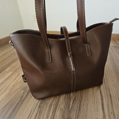 Sac à main simili marron