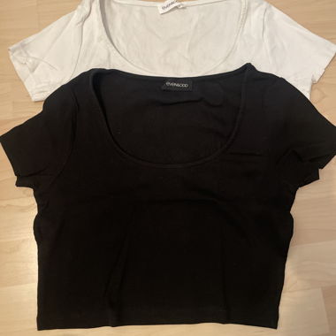 Lot de 2 tops côtelés