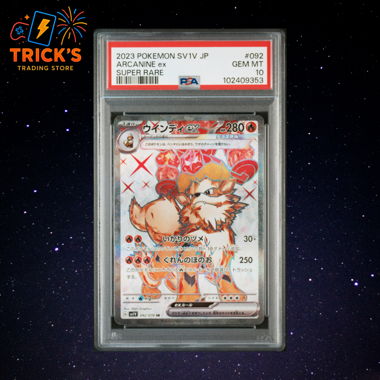 Pokemon JPN Arcanine ex SV1V 092 PSA 10