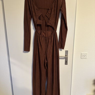 brown jumpsuit