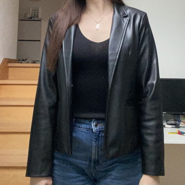 Blazer similicuir 