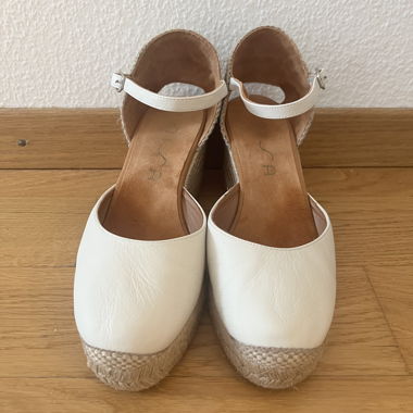 Espadrillas con zeppa UNISA crema