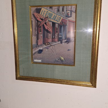 Framed picture Max Heuberger Paris 1976