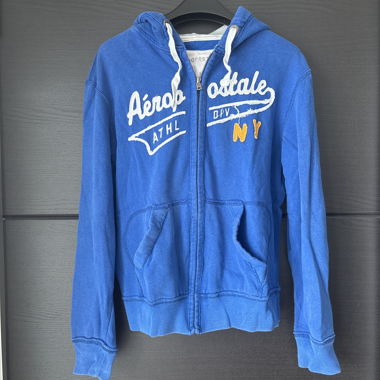 Sweat Aeropostale blue with zip 