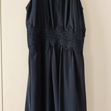 Robe élégante en dentelle marine