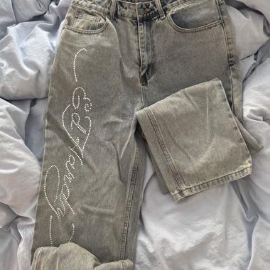 Jeans EdHardy gris-bleu clair
