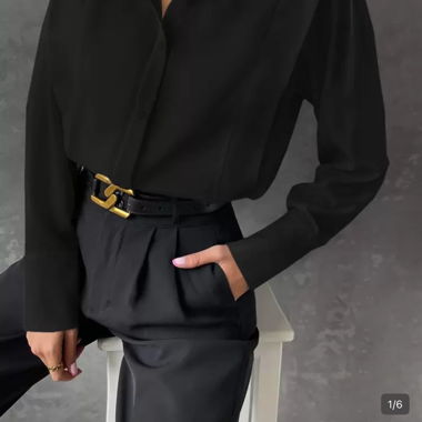 Camicia nera elegante