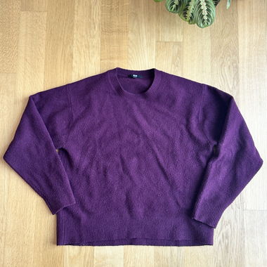 Uniqlo Crewneck-Pullover weinrot