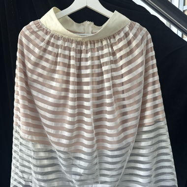 Jupe en tulle rayée