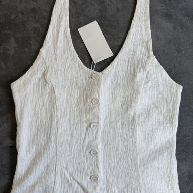 White Neckholder-Top from NA-KD