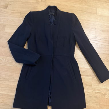 Manteau noir Zara Basic