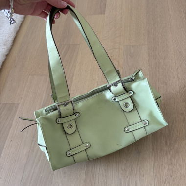 vintage mint grüne Handtasche