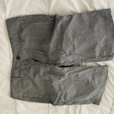 Shorts pour homme gris à rayures taille L