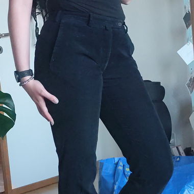 Dunkelblaue Damenhose