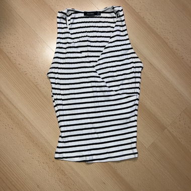 Top rayé Bershka sans manches