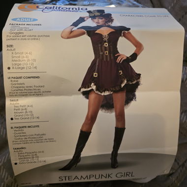 Costume Steampunk Girl adulto