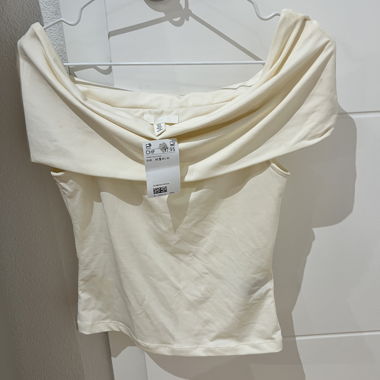 Weisses Off-Shoulder Top