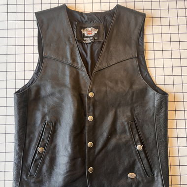 Gilet in pelle Harley Davidson