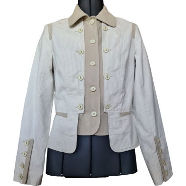 Vintage Jacqueline Riu striped blazer jacket 