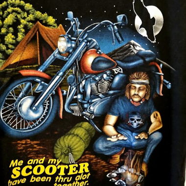 T-shirt biker "Live to Ride" Heavy, taille L