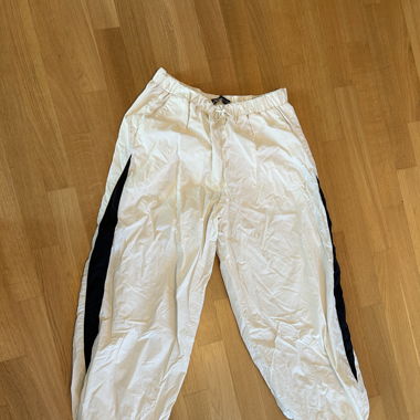 Beige and black pants 