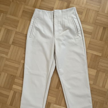 Cream Trousers Stradivarius