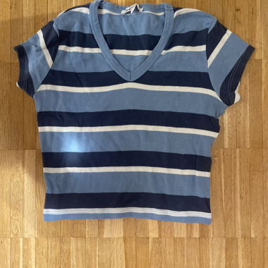 T-shirt rayé bleu