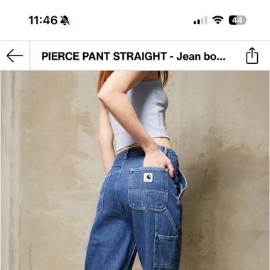CARHARTT WIP jeans boyfriend blue  NEUF