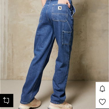 CARHARTT WIP Boyfriend Jeans Blue NEW