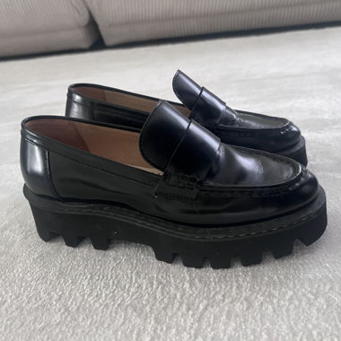 Loafer black Lammleder Gr. 36/37