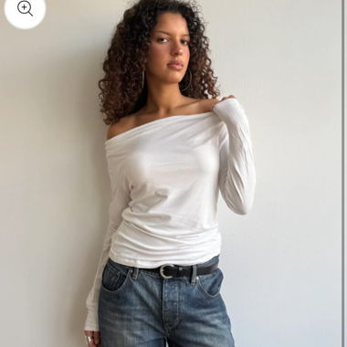Top Slouchy Bianco