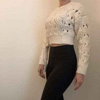 Sweater crop top 
