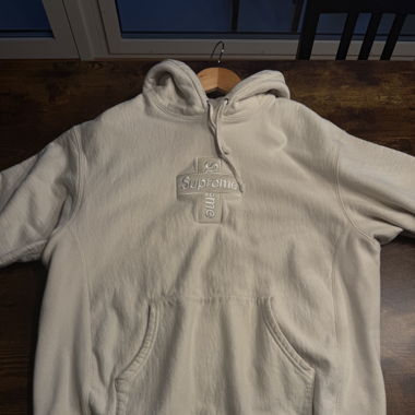 Supreme Crossed Box logo Hoodie