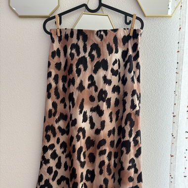 Lightweight Leopard Skirt