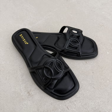 Schwarze Sandalen NEW Gr. 38.5