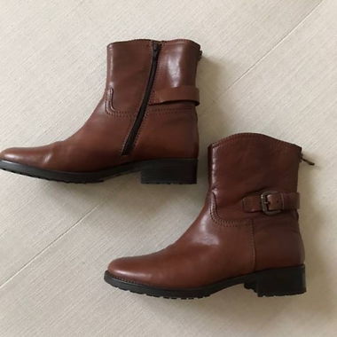 Brown Leather Boots Minelli