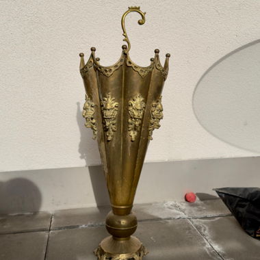 Porte-parapluie vintage en bronze