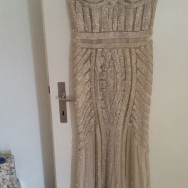 Robe de soirée glamour dorée