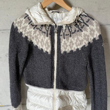 Rare Hybrid Moncler Knit & Down Jacket 