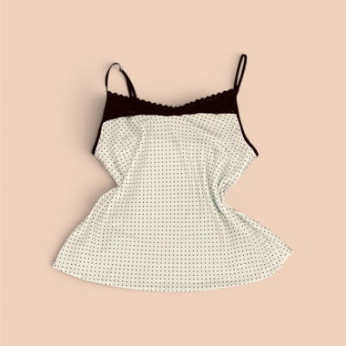 Top lingerie a pois