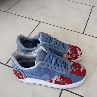 Nike Air Force 1 Upstep Low (Denim Rose Sky)
