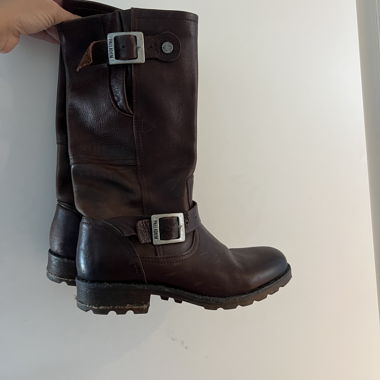 Palladium Lederstiefel Bikerboots