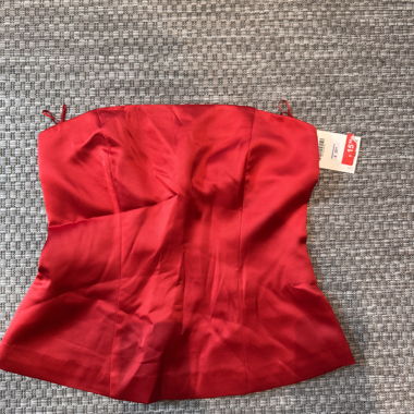 Top corsetto rosso Taglia M